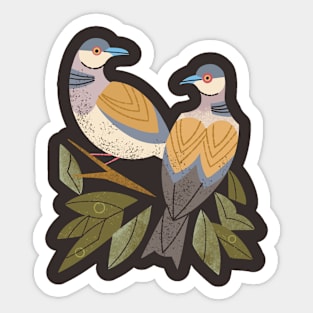 Two Turtle Doves Sticker